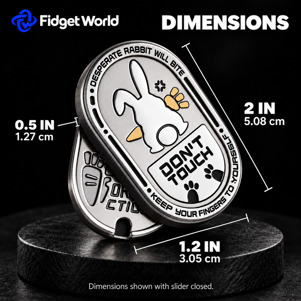 Rabbit Fidget Slider | Stainless Steel