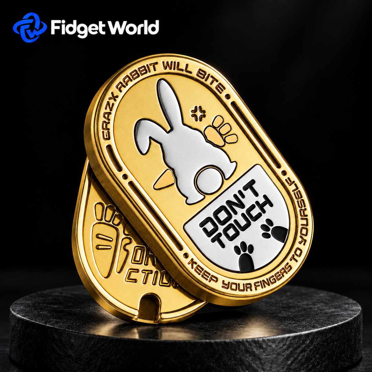 Rabbit Fidget Slider | Stainless Steel