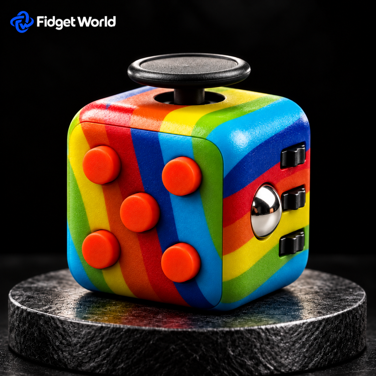 6-in-1 Fidget Cube | ABS PLASTIC