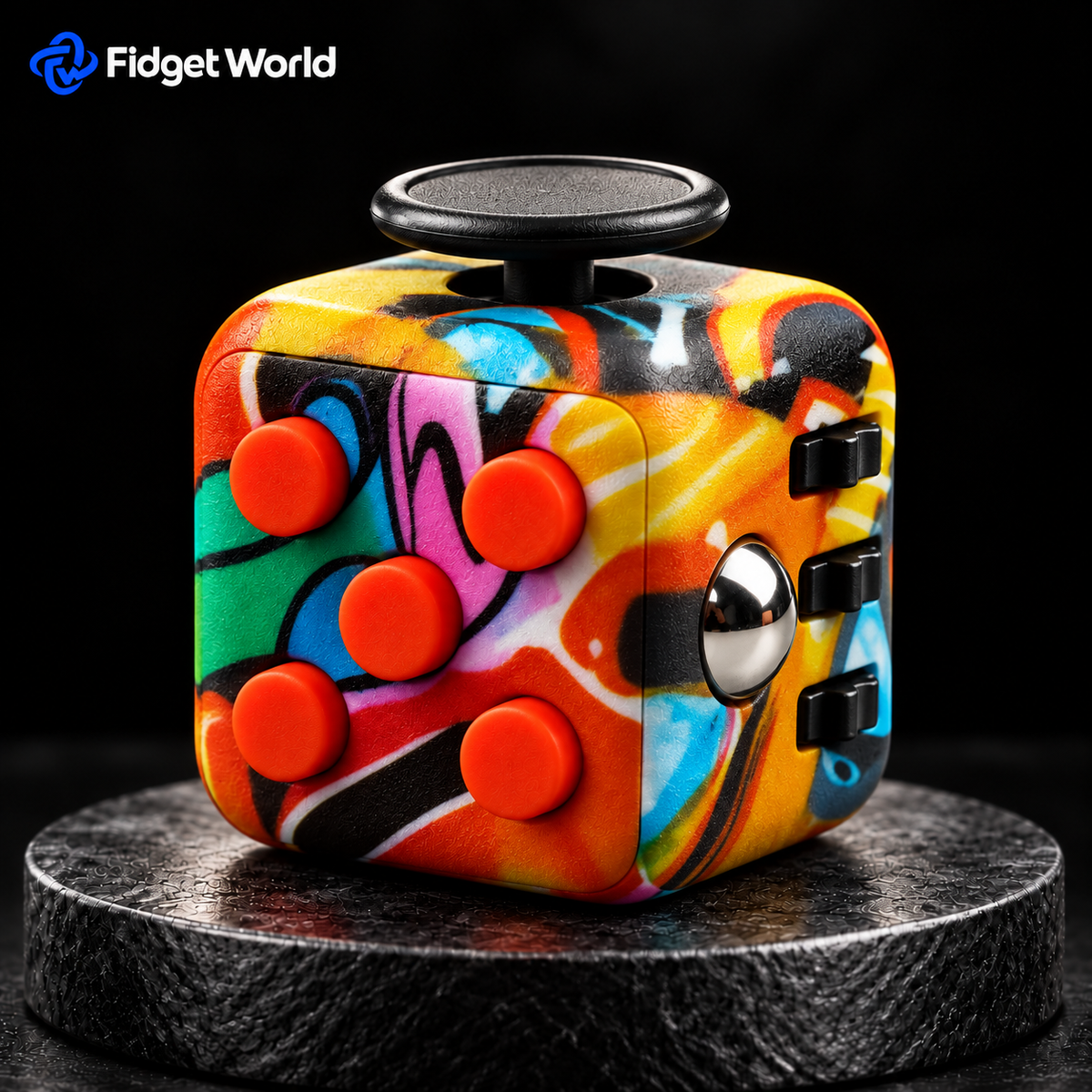 6-in-1 Fidget Cube | ABS PLASTIC