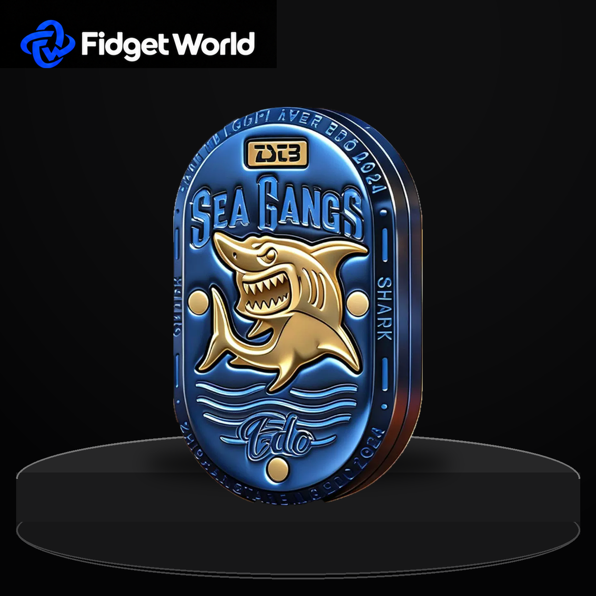 Sea Shark Fidget Slider | Stainless Steel