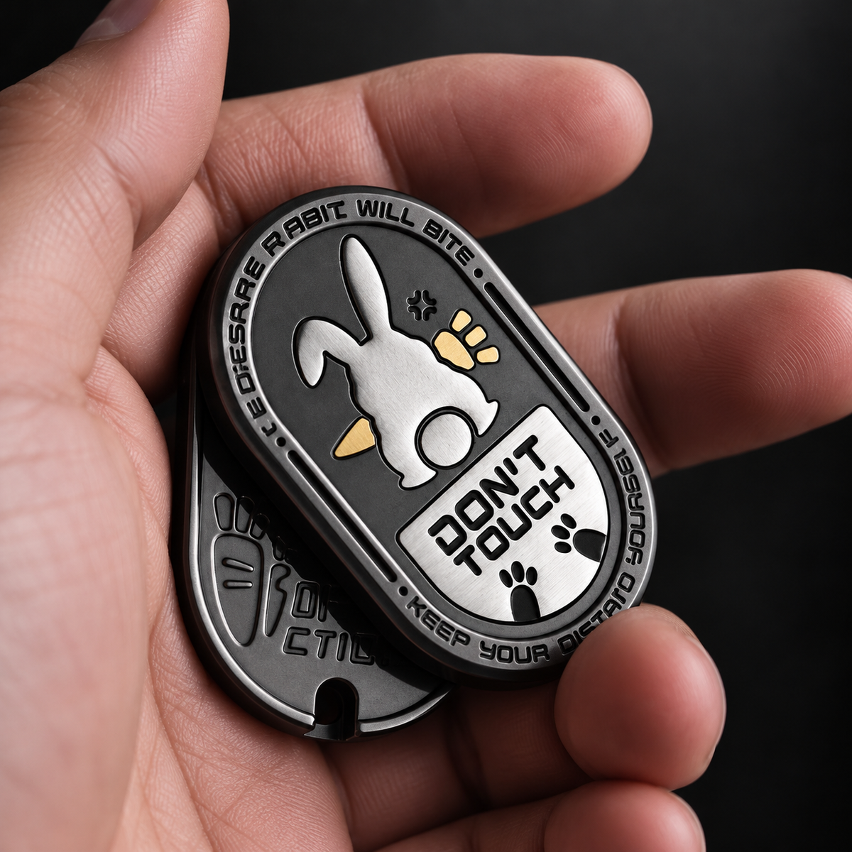 Rabbit Fidget Slider | Stainless Steel