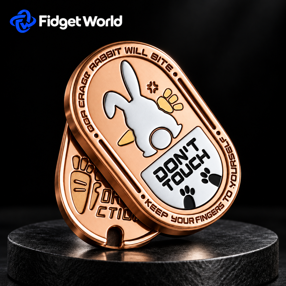 Rabbit Fidget Slider | Stainless Steel