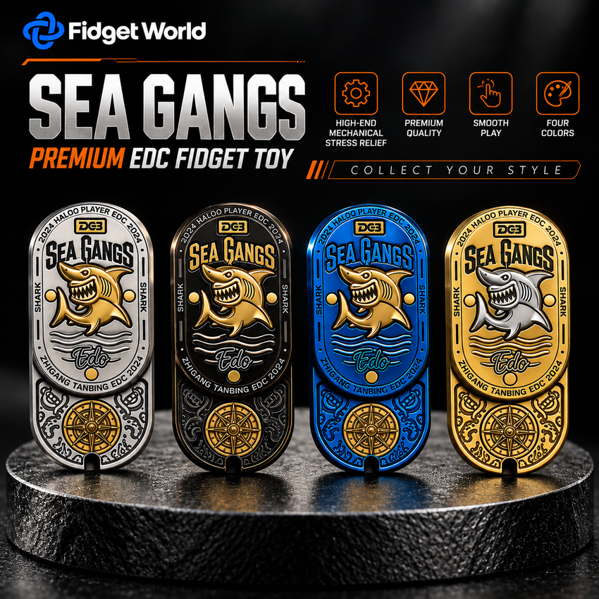 Sea Shark Fidget Slider | Stainless Steel