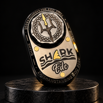 Sea Shark Fidget Slider | Stainless Steel