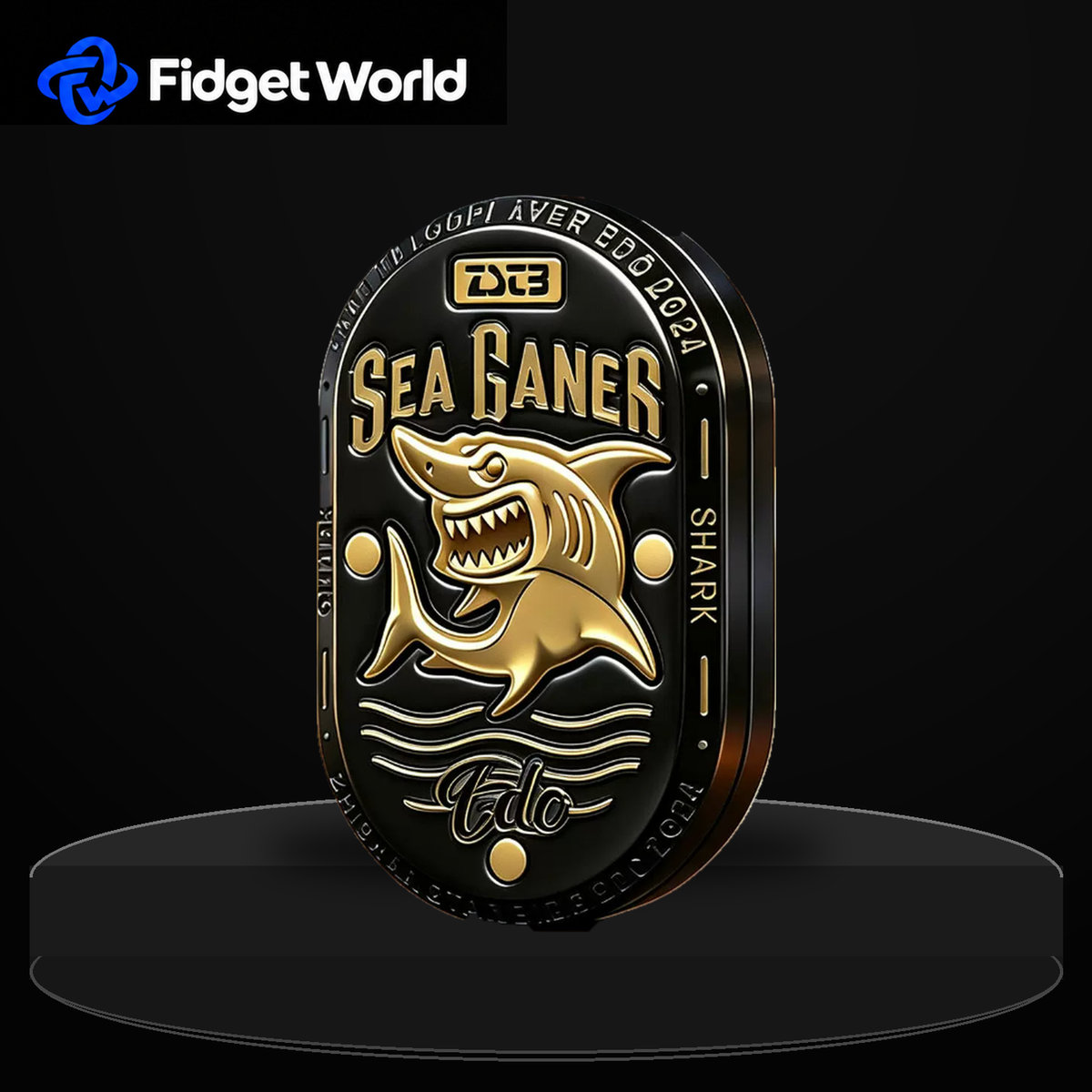 Sea Shark Fidget Slider | Stainless Steel
