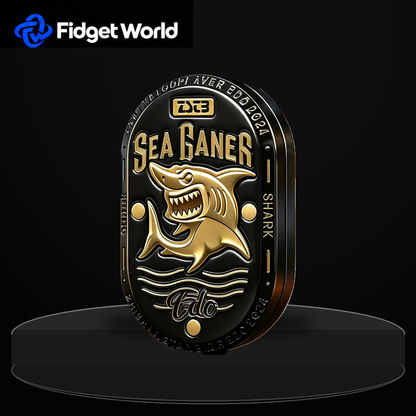 Sea Shark Fidget Slider | Stainless Steel