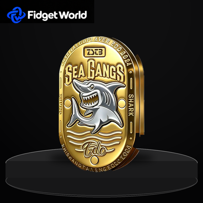 Sea Shark Fidget Slider | Stainless Steel