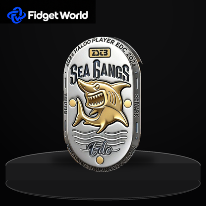 Sea Shark Fidget Slider | Stainless Steel