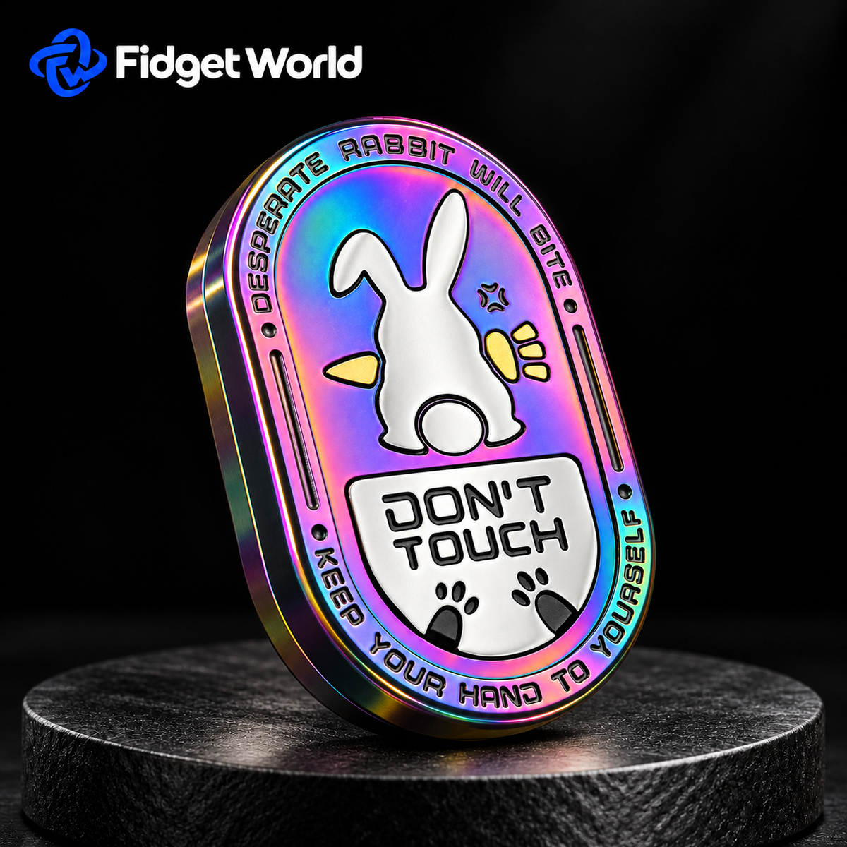 Rabbit Fidget Slider | Stainless Steel